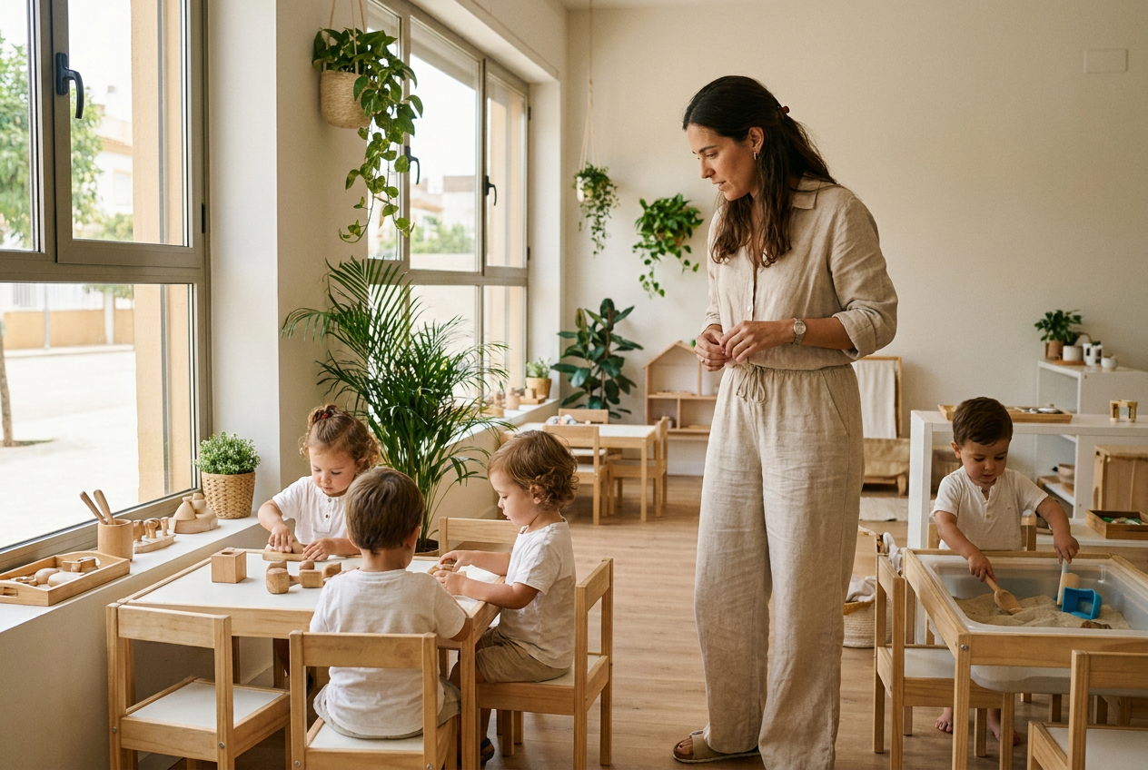 Ilustración de la sección Servicios de educación infantil montessori en Utrera
