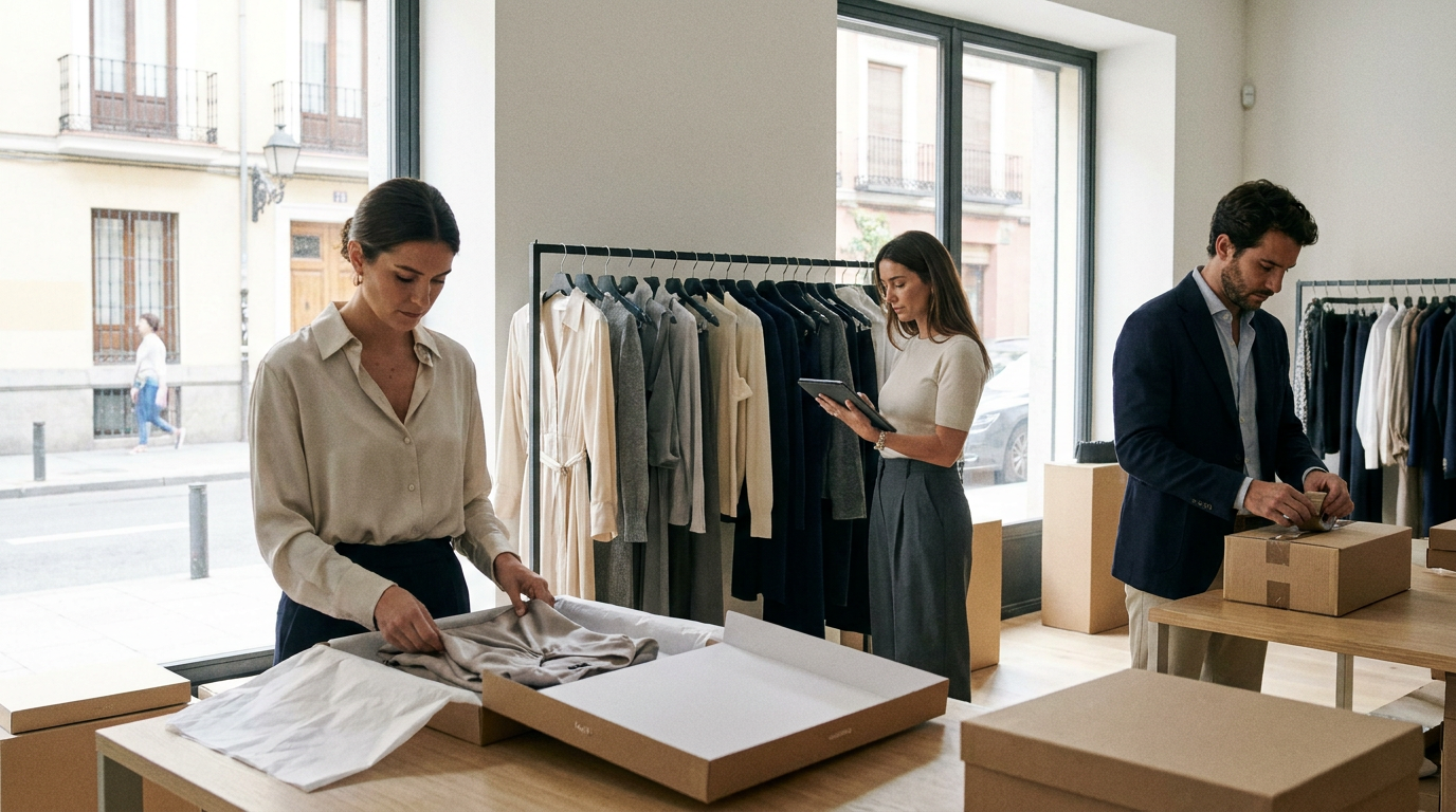 Colecciones de moda sofisticada para mujer en España en España 2 Ilustración de la sección ¿Qué incluye el servicio de venta online de ropa de mujer con envíos nacionales?