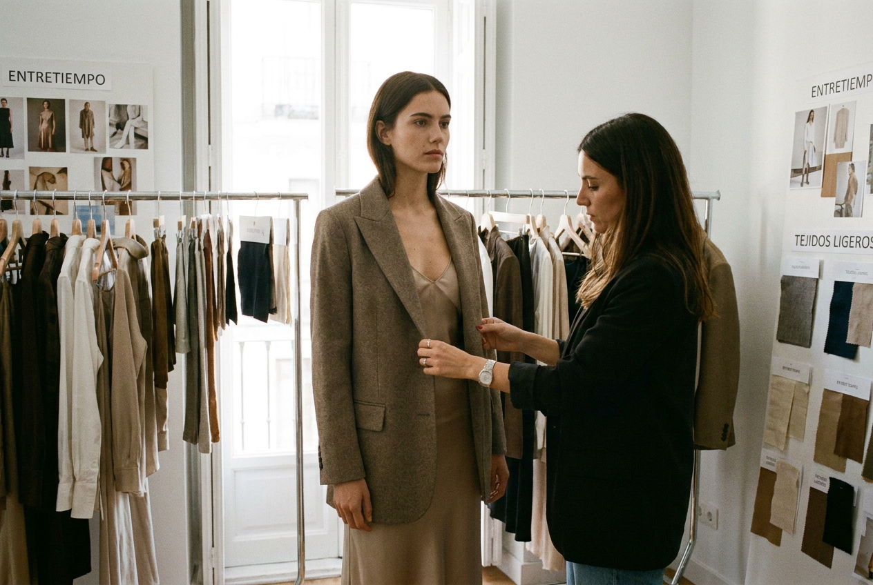 Vestidos elegantes para mujeres en España online en España 2 Ilustración de la sección Consejos para crear looks de entretiempo con vestidos elegantes